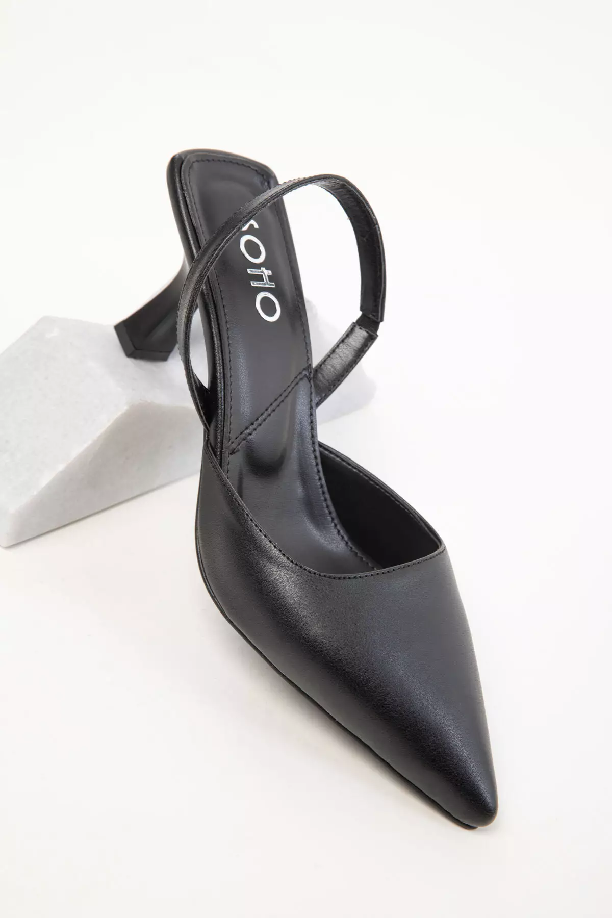 Black Women's Classic Heeled Shoes 20430