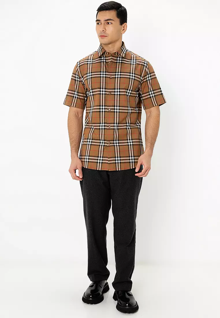 Tシャツ・カットソー Burberry SS25 Check shirt (8104072 SANDIPCHECK) Burberry Baby's & Little Kid's Check Mesh T-Shirt | Saks