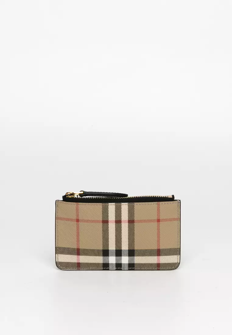 Buy Burberry Vintage Check Coin Case With Strap Coin purse Online