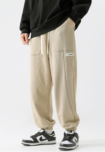 Twenty Eight Shoes beige VANSA Paneled Loose Casual Pants VCM-P2116 5F789AA931D0B8GS_1