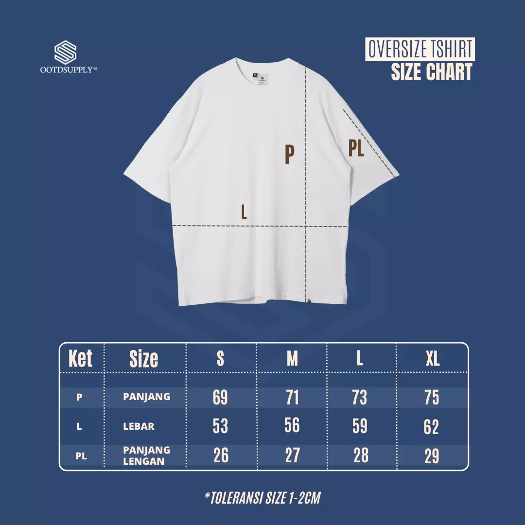 OOTDSUPPLY Oversized Miyuki Ringer Benhur | Oversize Pria & Wanita OVZRB001