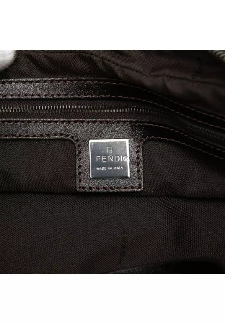 Pre-Loved Fendi Zucchino Canvas Handbag