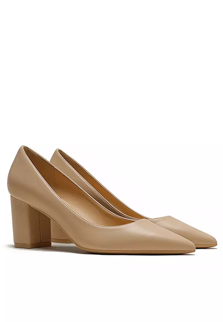 6CM Uniform Pointed High Heel Shoes HZL261