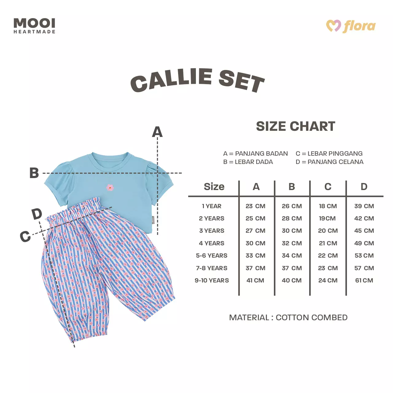 Mooi Setelan Anak Perempuan Callie Set - Pink Blush