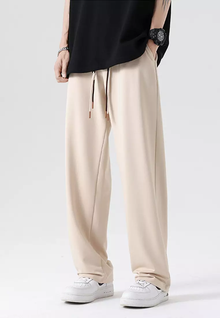 Pleated Wide-Leg Straight-Leg Pants AC-B208-5570