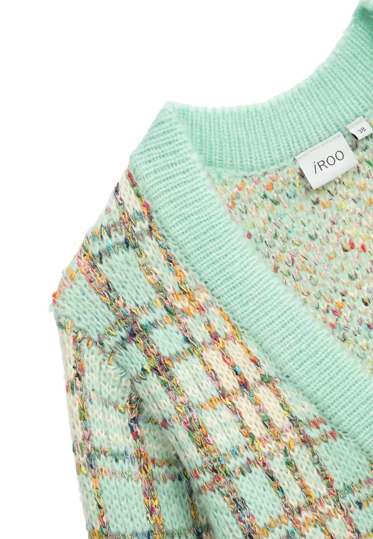 Oversize Tweed Knit Cardigan