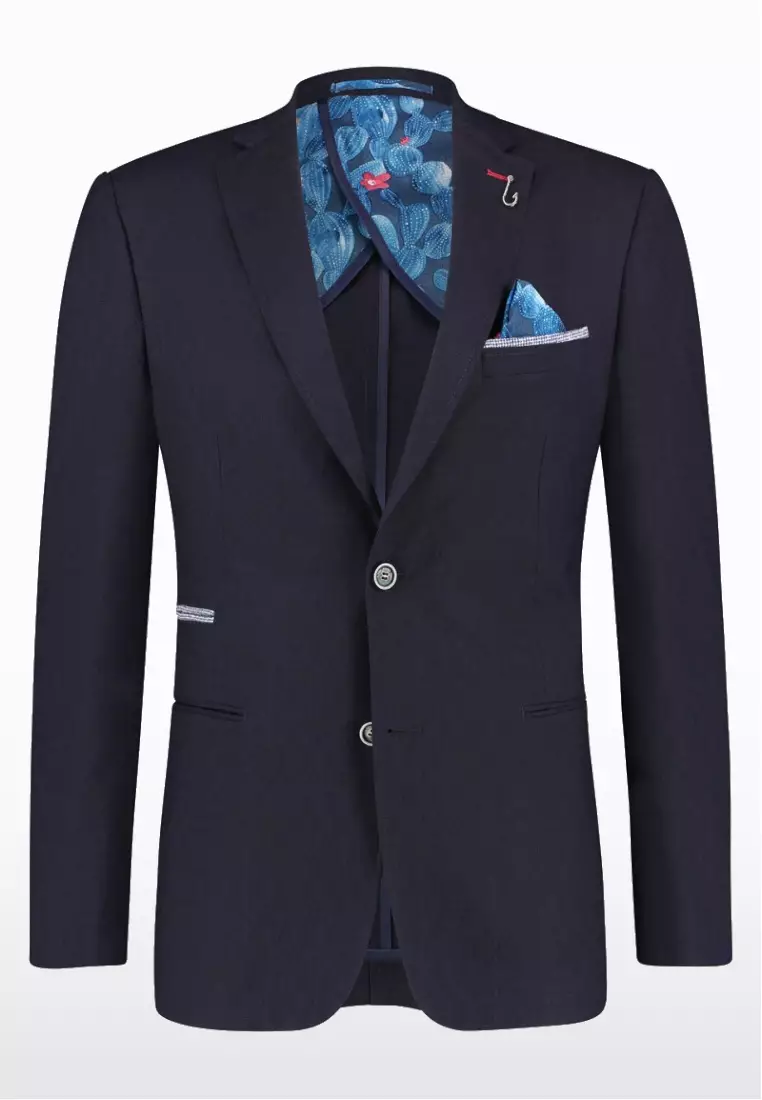 Buy A Fish Named Fred Men Blazer Navy Linen Look 2025 Online