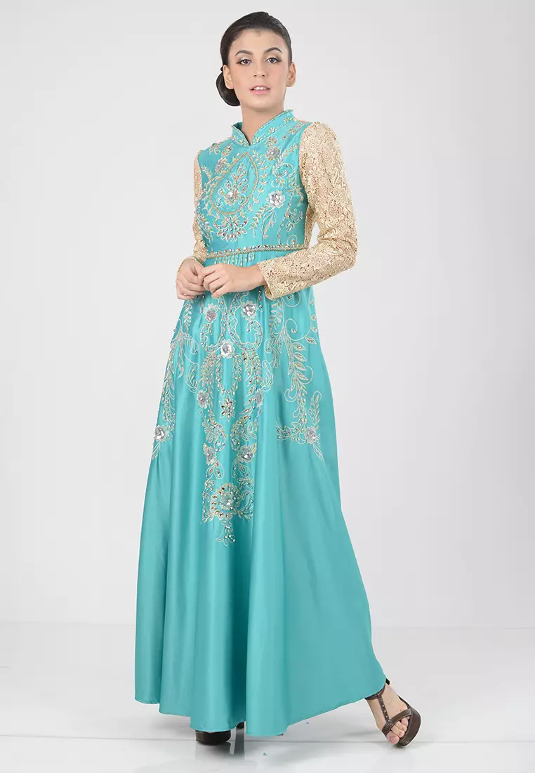 Bibiq Gamis Brokat Satin