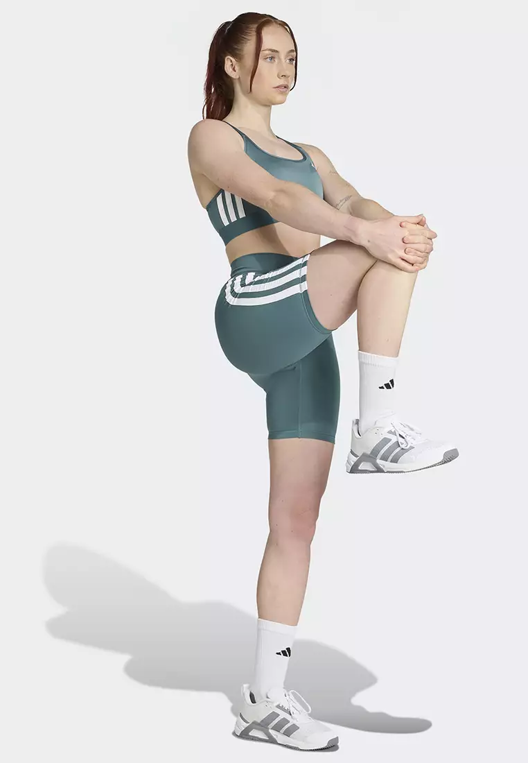 Powerreact Train Medium-Support 3-Stripes Bra