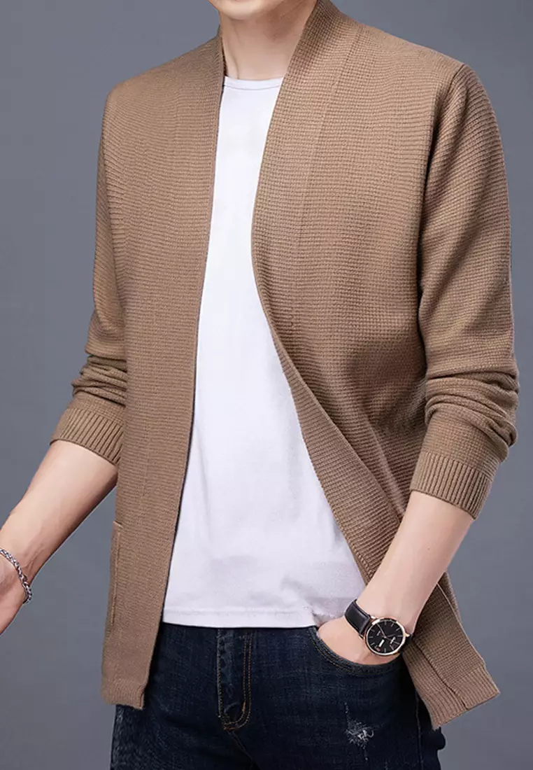 Knitted Texture Cardigan BD-M8128