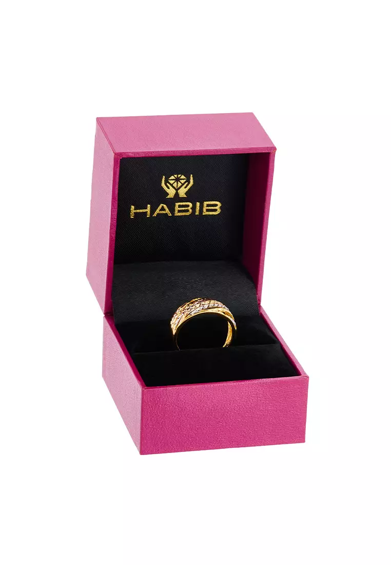 HABIB 916/22K Yellow and White Gold Ring KF29660625-BI