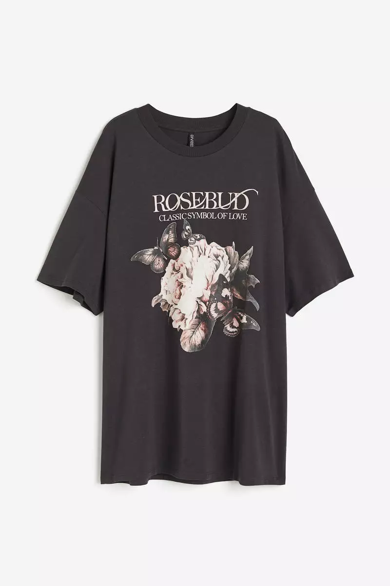 h&m rose t shirt