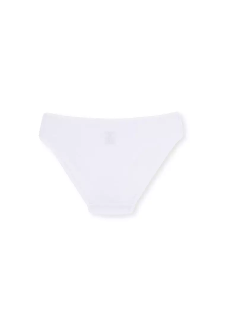 3 Pack White Basic Slips, Regular Fit, Underwear for Women