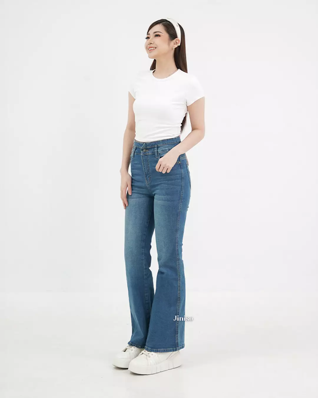 Ultra Highwaist Cutbray Stretch Jeans 630 HANGOUT