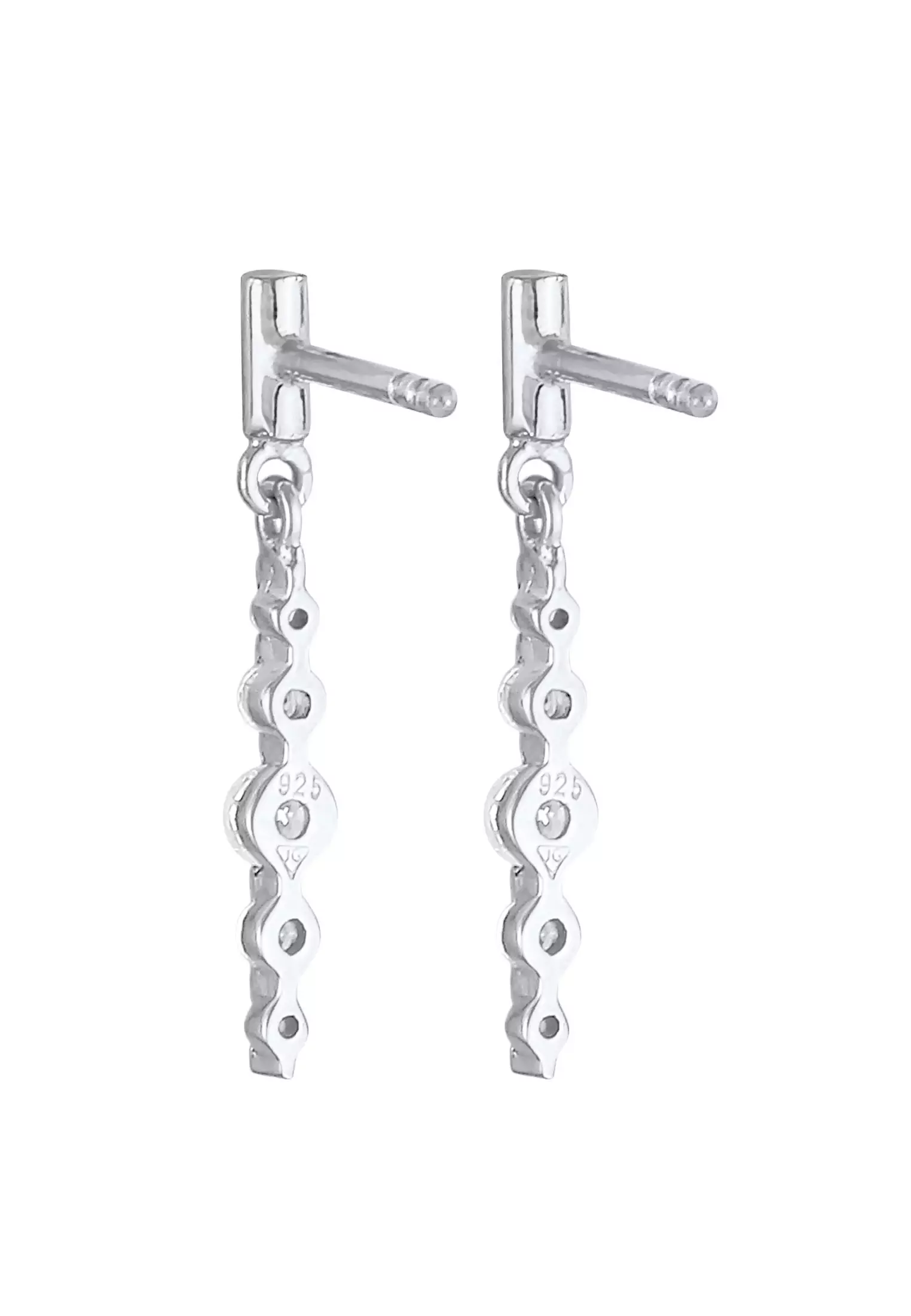 Earrings Stud Classic Glamour Cubic Zirconia Stones