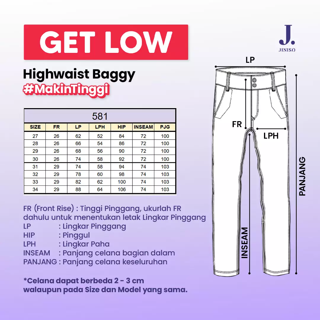 Highwaist Baggy Jeans 581 GET LOW