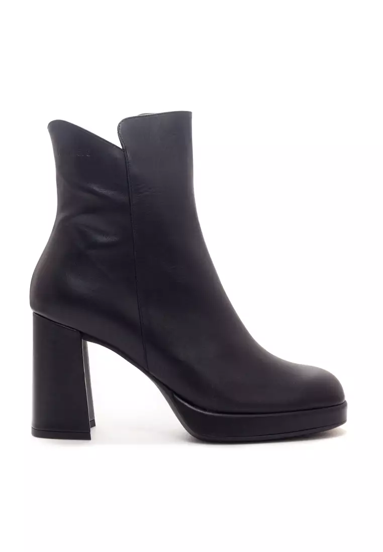 Buy Shu Talk WONDERS Elegant Zip Up Leather High Heeled Ankle