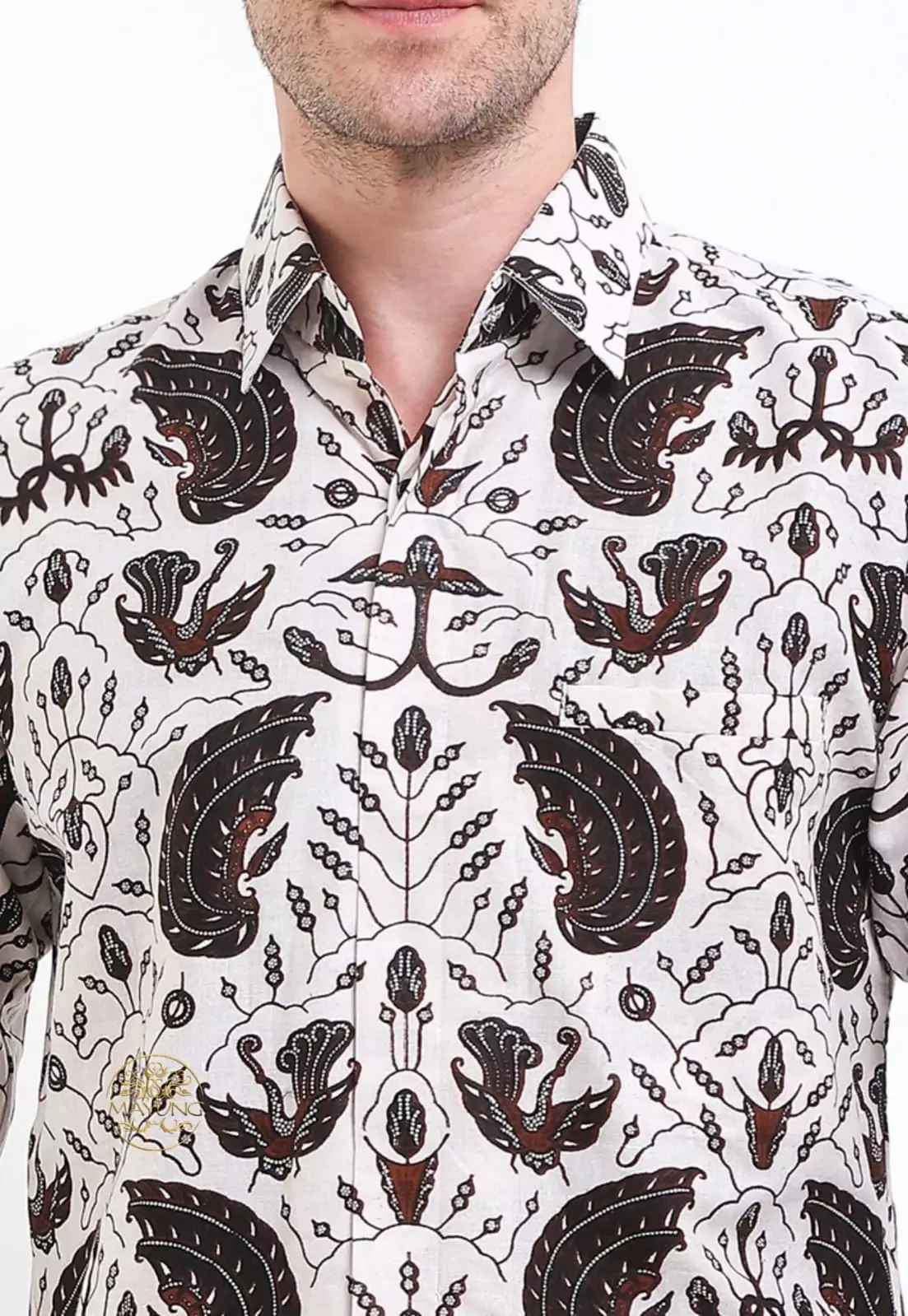 Setyaningra Kemeja Batik Pria Premium Slimfit Modern Lengan Panjang