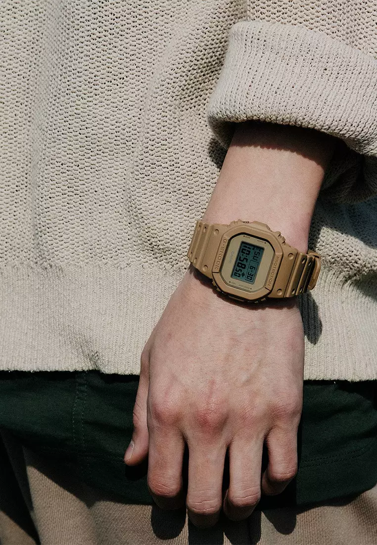 Casio G-Shock DW-5600NC-5D Jam Tangan Digital Pria - Brown Resin Strap
