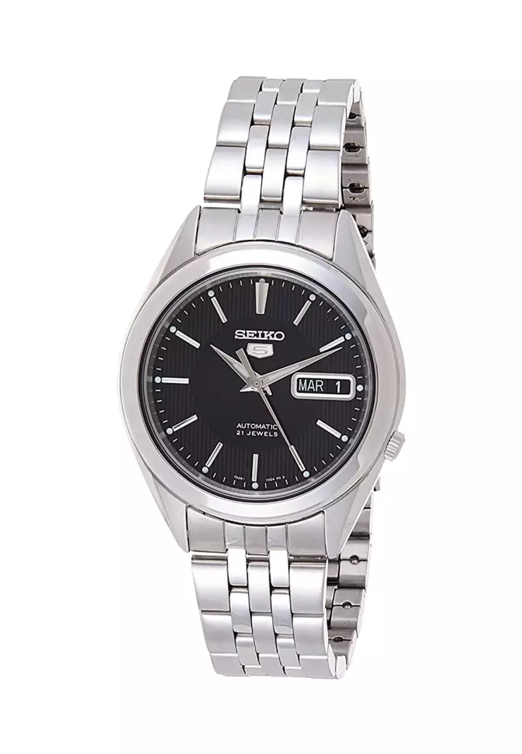Buy Seiko Seiko 5 Men's Automatic Watch SNKL23J with Silver Stainless ...