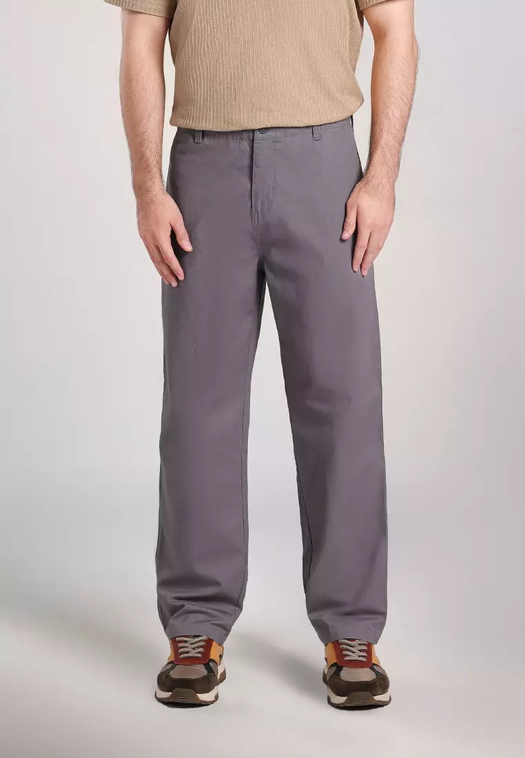 MOC Celana Panjang Pria Comfort Fit BOXWEL - DARK GREY