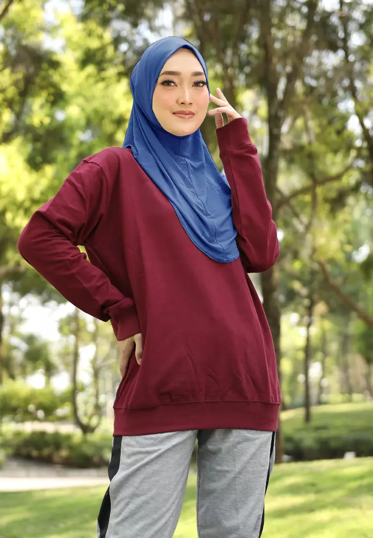 Cotton Bee - Safar Sport Bergo | Hijab Instan Olahraga - Violet