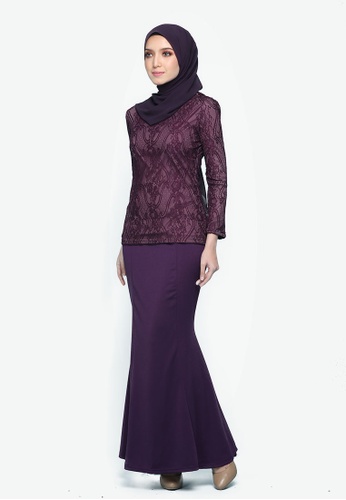 Kurung Lace Mulan Purple from Seri Maharani in purple_1