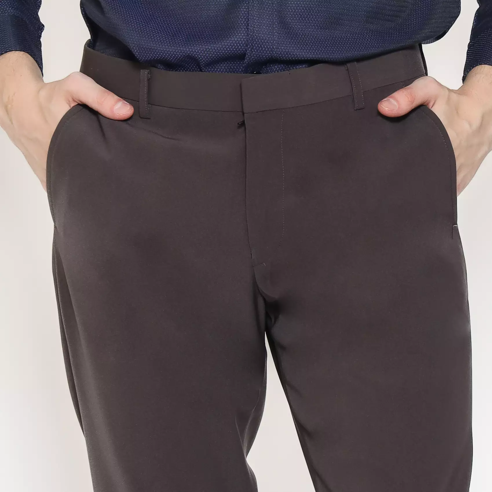 Schoeller Celana Panjang Formal Pria Slim Fit, Reguler Fit – Grey – VERTU