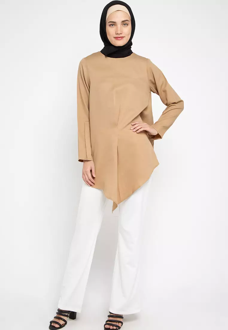 Lillia Blouse In Brown