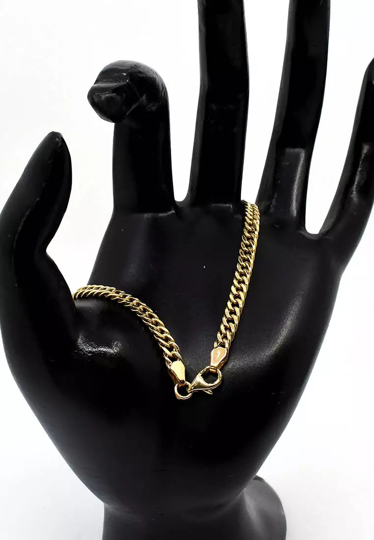 18K Italian Made Yellow Gold Bracelet