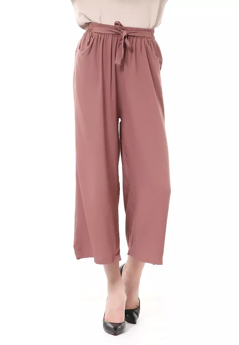 Stella Celana Panjang Casual Wanita Kulot Loose Pants Homewear Material Rayon ORIGINAL - Milo