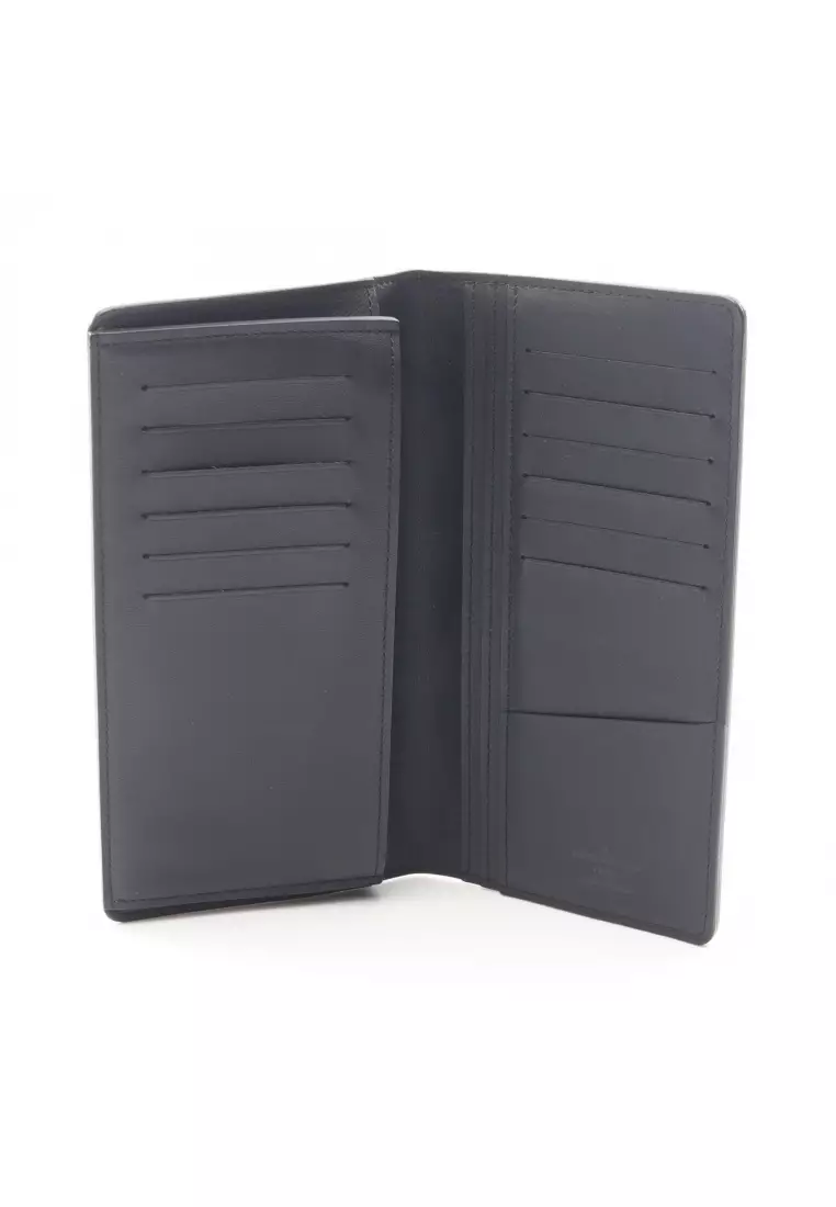 Pre-Loved Louis Vuitton Portefeuil Brother Damier Infini onyx Bi-fold Long Wallet leather black