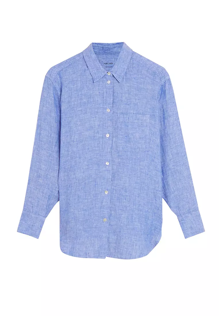 Pure Linen Oversized Shirt
