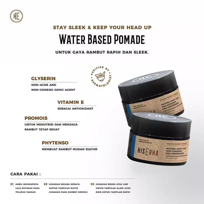 HISERHA Waterbased Pomade 35gr