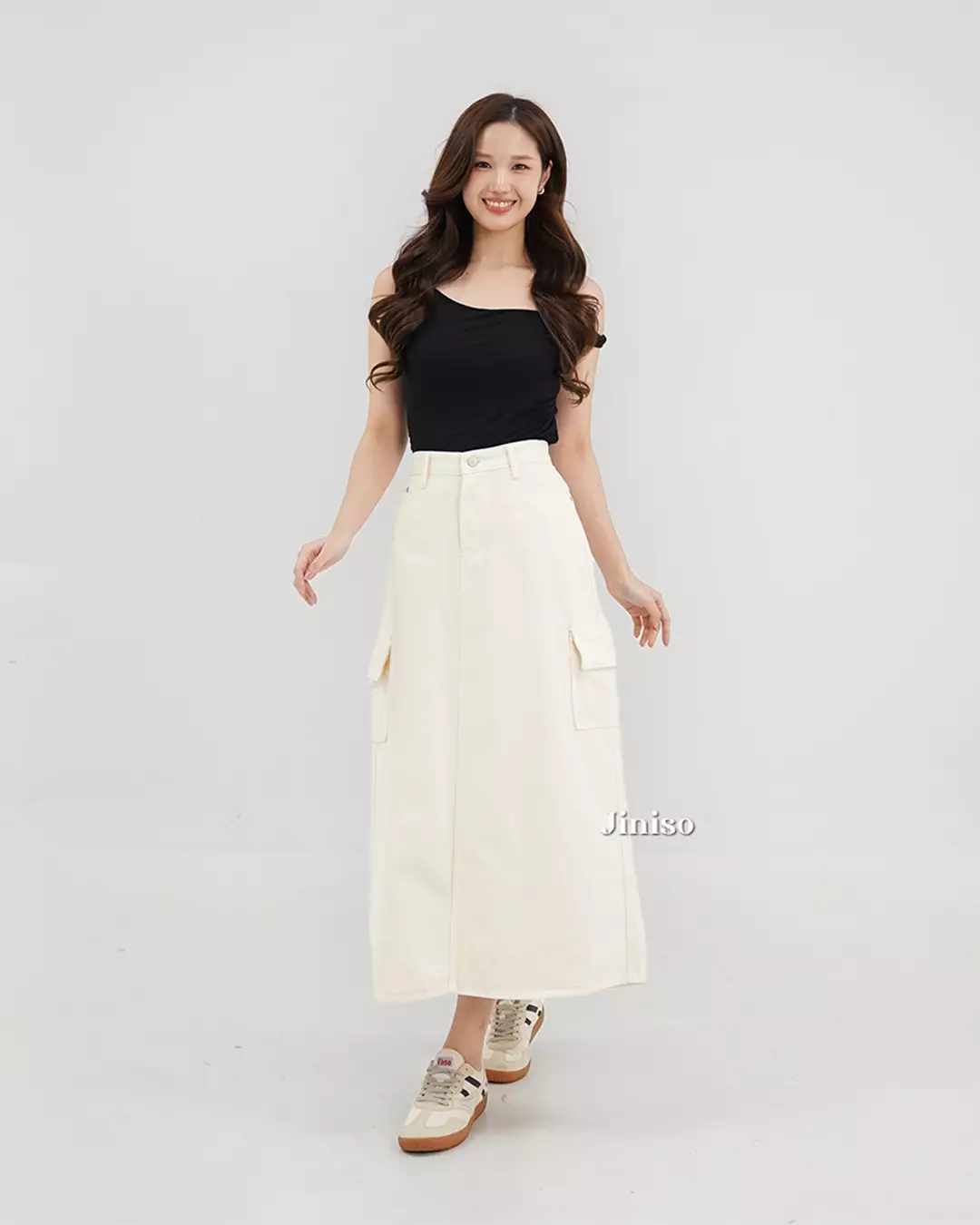 Highwaist Rok Cargo Jeans Panjang 984 SEVENTY