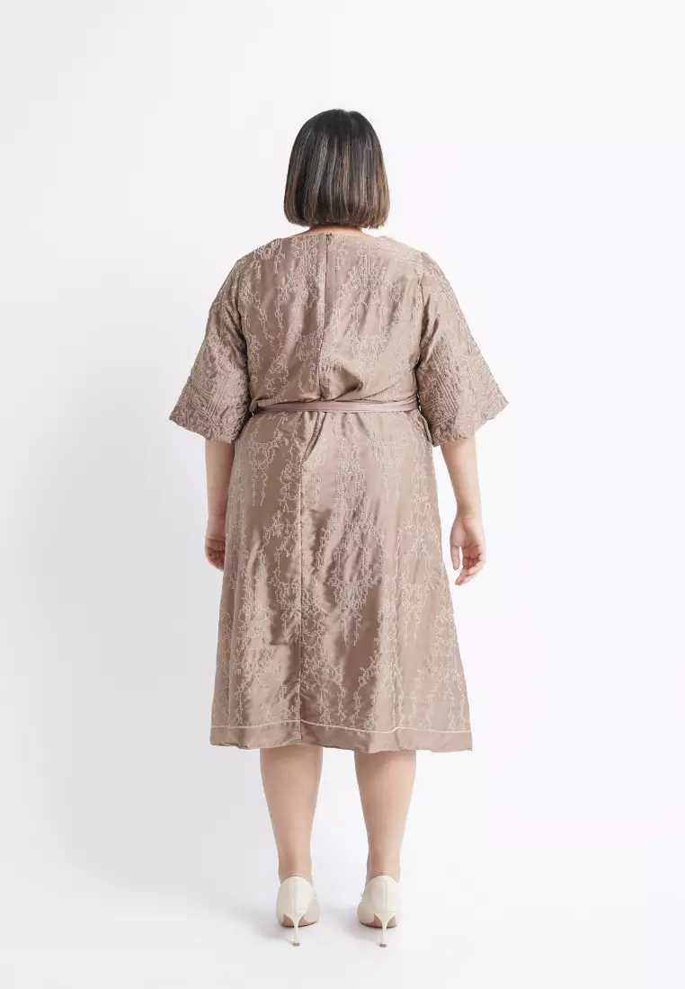 Jual Xtramiles Xtramiles Plus Size Party Dress Elia Bronze Original