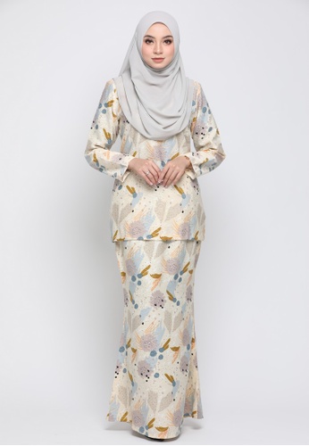 Kurung Moden Eryna - Yellow from Nur Shila in Yellow