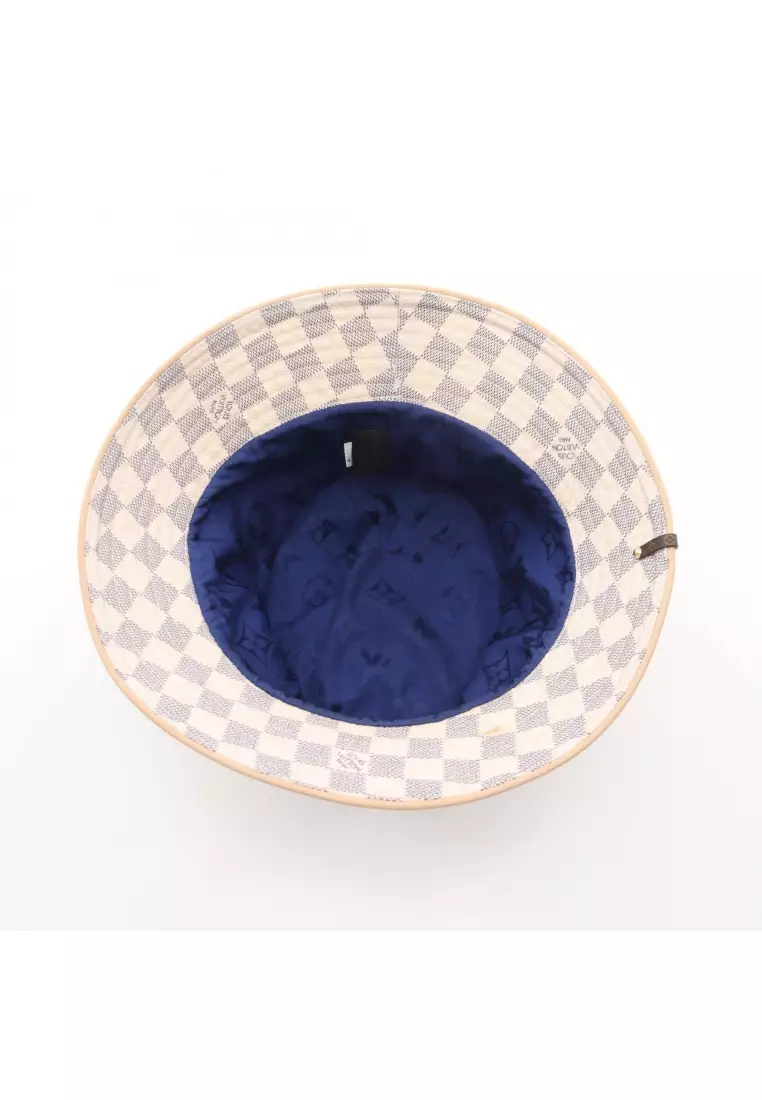 Louis Vuitton Hat Bob Damier Azur Hat Louis Vuitton Damier Azur Bob Hat S 1451579 – FASHIONPHILE main image 3