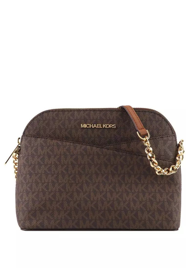 michael kors side bag brown
