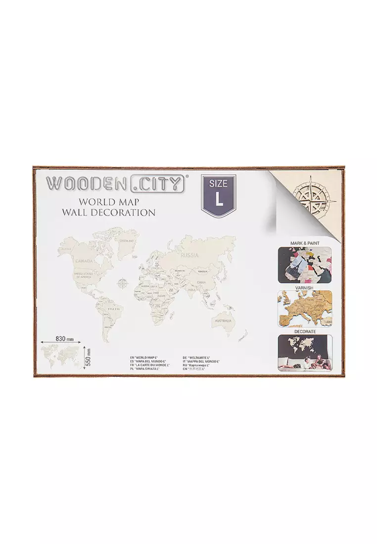 WOODEN CITY World Map L 2023 Buy WOODEN CITY Online ZALORA Hong Kong