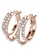 Krystal Couture gold KRYSTAL COUTURE Rose Gold Double Link Hoop Earrings Embellished with Swarovski® Crystals 8E912AC89F5EC5GS_3