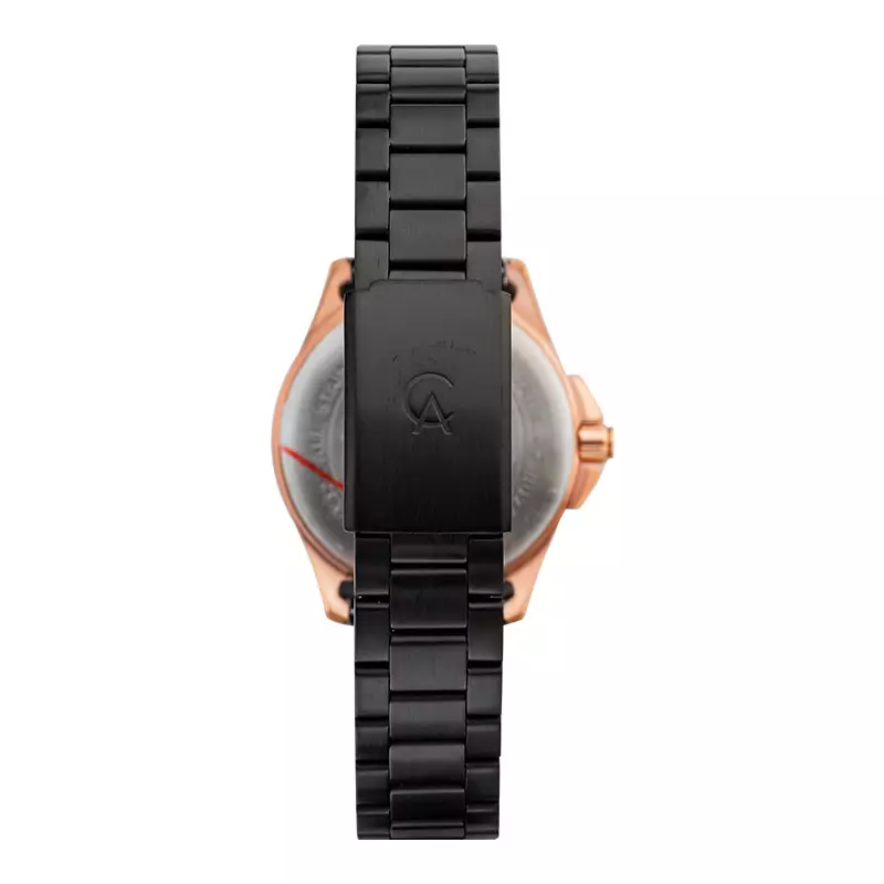 Jam Tangan Wanita Alexandre Christie Primo Steel AC 1031 LD BBRBA Ladies Black Dial Black Stainless Steel Strap