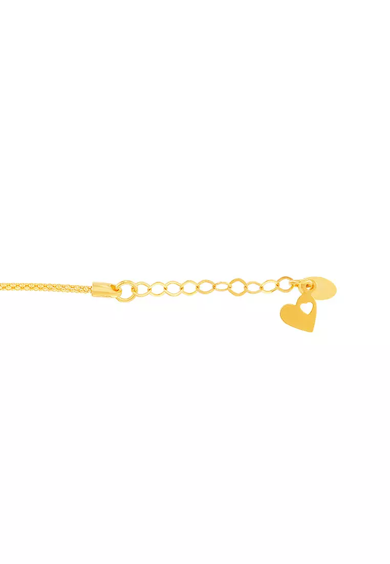 HABIB Oro Italia 916 Yellow Gold Bracelet (Heart) GW48271123-HEART (22K Gold)