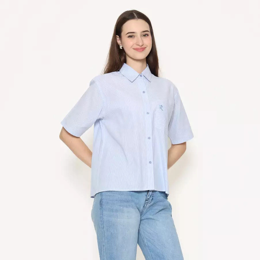 Rodeo - Blouse Wanita - Levina Blouse - Blue