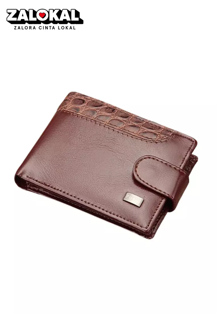 Dompet Fashion Pria Vintage Hasp Material PU Leather ORIGINAL