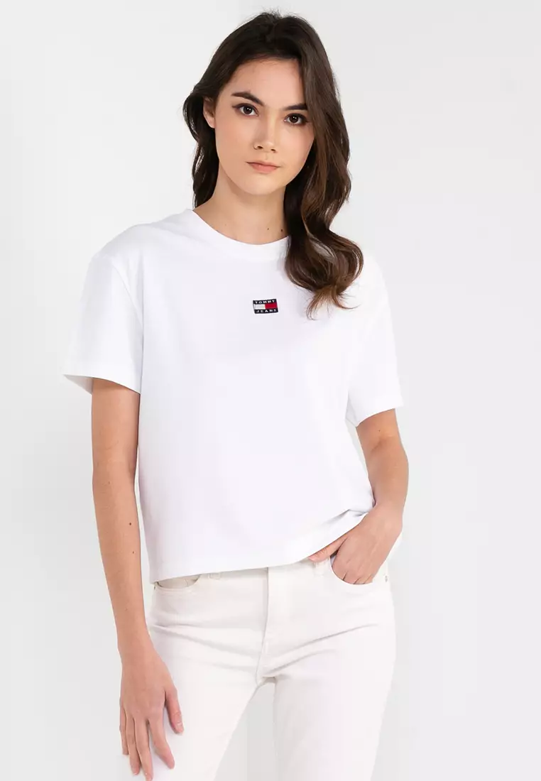 Tommy jeans t shirt for women clearance