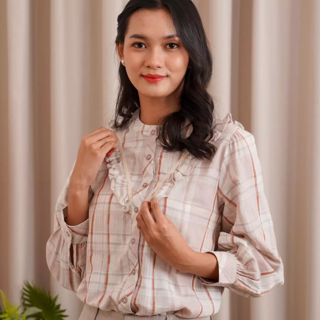 Triset Casual Pakaian Wanita Blouse - TR310120105