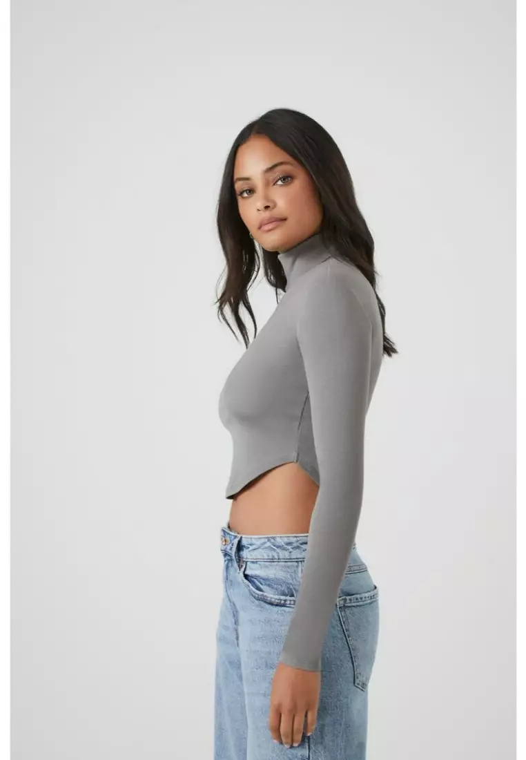 Forever 21 turtleneck crop top sales