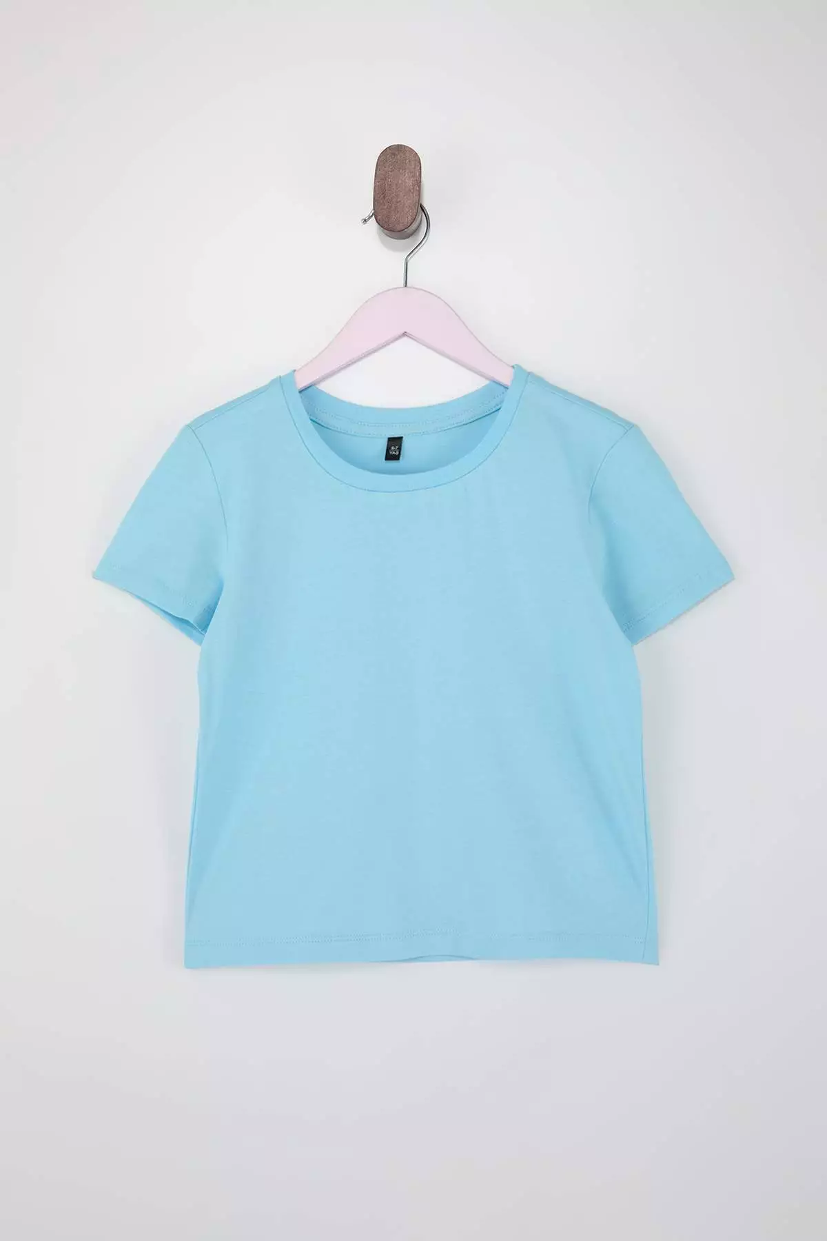Pink-Blue-Lilac 3-Piece Plain Knitted T-Shirt Tkdss25Ts00023