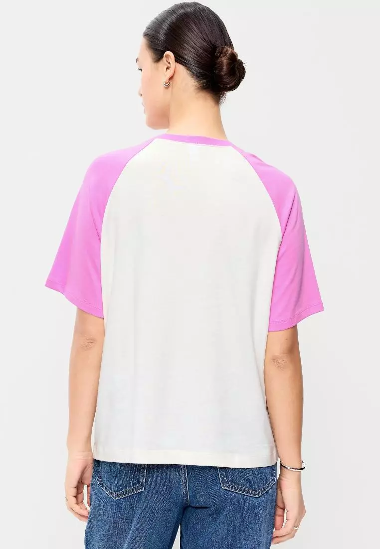 Vintage Crew-Neck Raglan T-Shirt